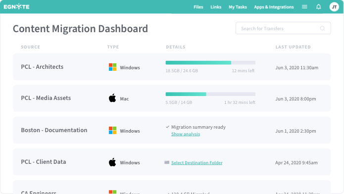 Egnyte’s fast and secure file sharing infrastructure to transfer large design files.