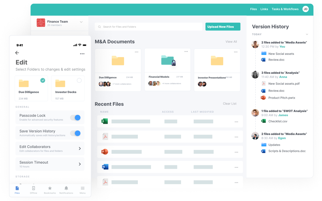 Controlling Sensitive Financial Information Dashboard