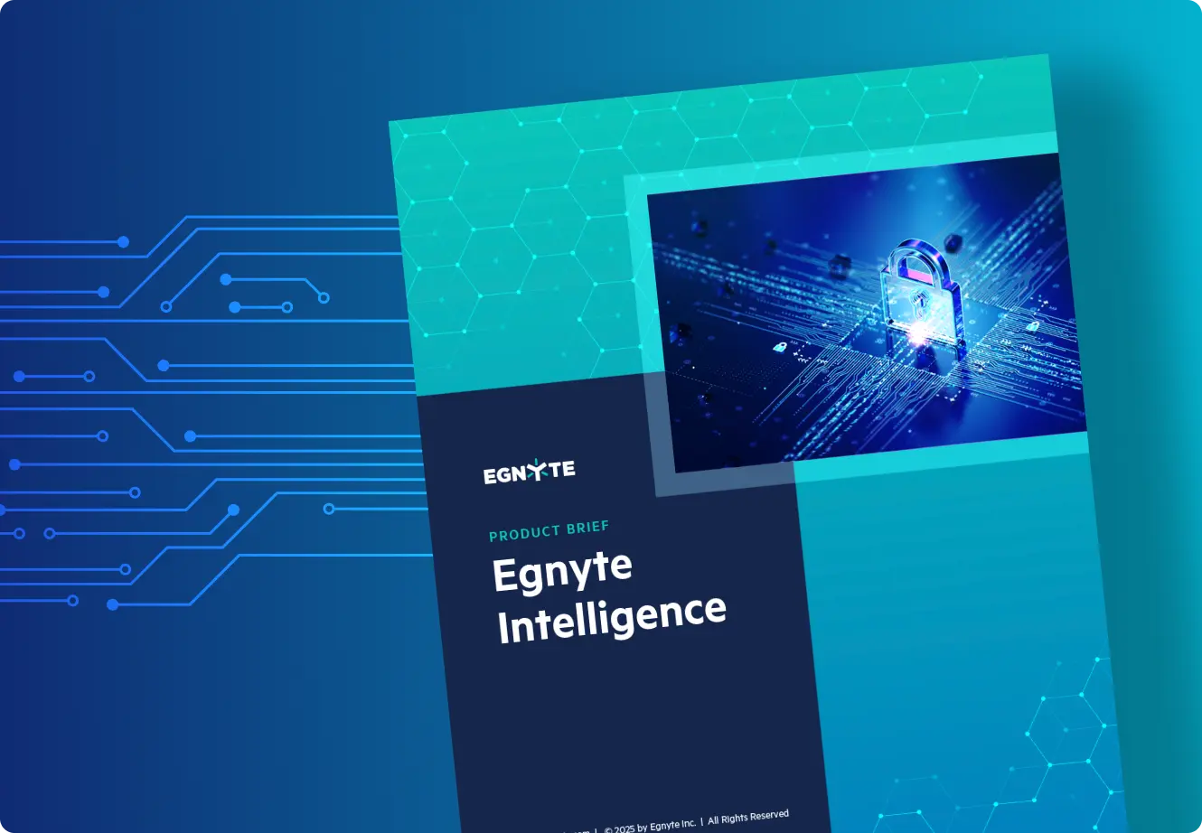 Egnyte Intelligence product brief cover