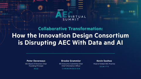 How the Innovation Design Consortium is Disrupting AEC With Data and AI
